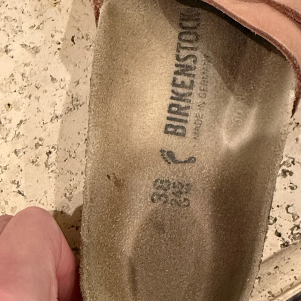 Birkenstock Madrid Slides in Rose Pink with Rose Gold Buckles - Picture 6 of 6